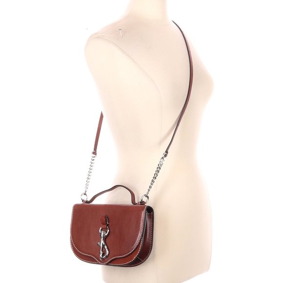 On Sale Today Only! Like New Brown Rebecca Minkoff Leather Satchel Retail $295 - Picture 1 of 4